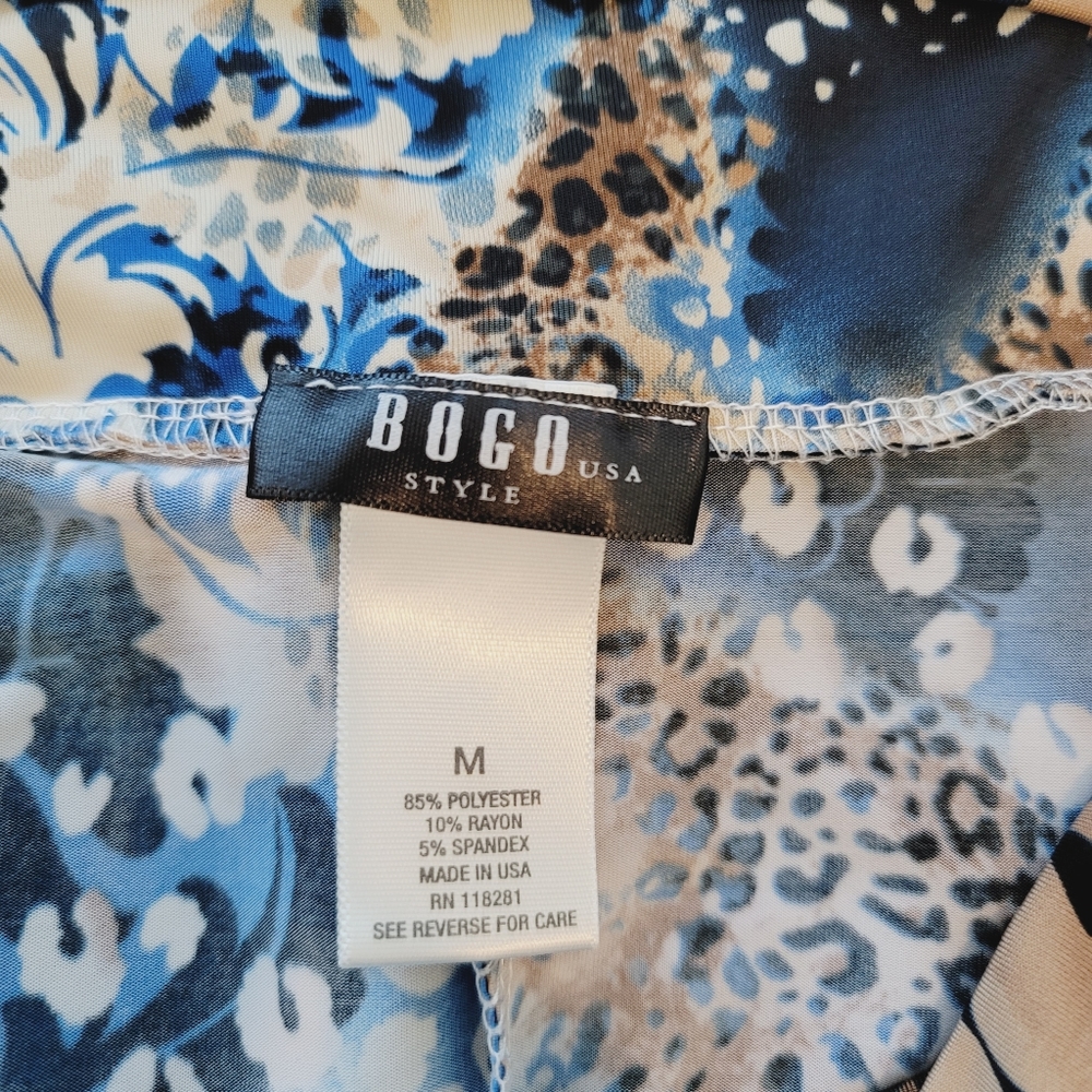💕 BOGO Style Maxi Skirt Animal & Floral Print Women's Size Medium - Picture 7 of 7
